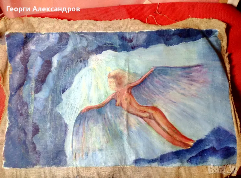 ЕРОТИКА - Стара МАСЛЕНА КАРТИНА, снимка 1