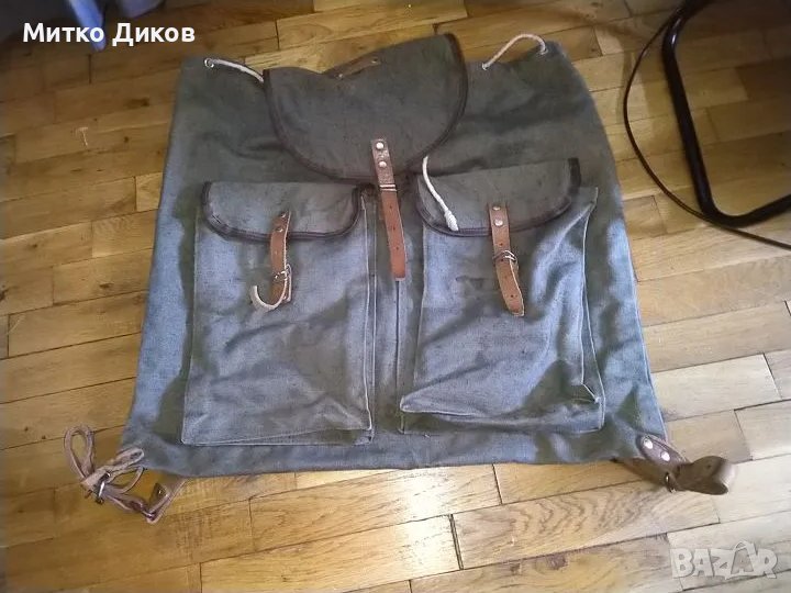 	Раница брезентова от соца №11 53х52см, снимка 1