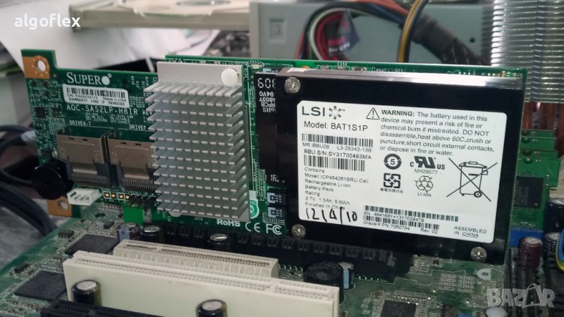 RAID контролер AOC-SAS2LP-H8iR SuperMicro PCIe 512MB SATA/SAS6 RAID 0,1,5,6,50,60, снимка 1