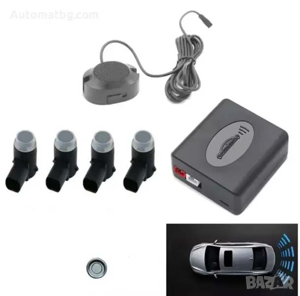 Парктроник за автомобили Automat, Сензор за паркиране, Сив, снимка 1