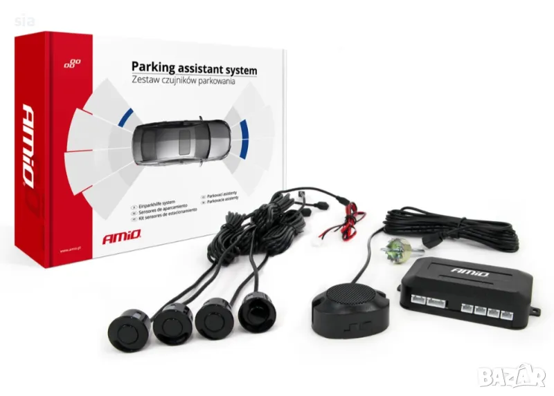 Парктроник със зумер, черен, снимка 1