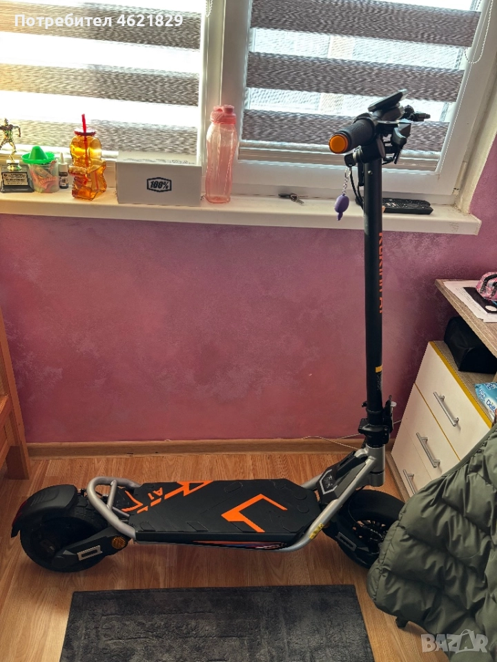 Kukirin a1с каска на телстар и очила на 100%, снимка 1