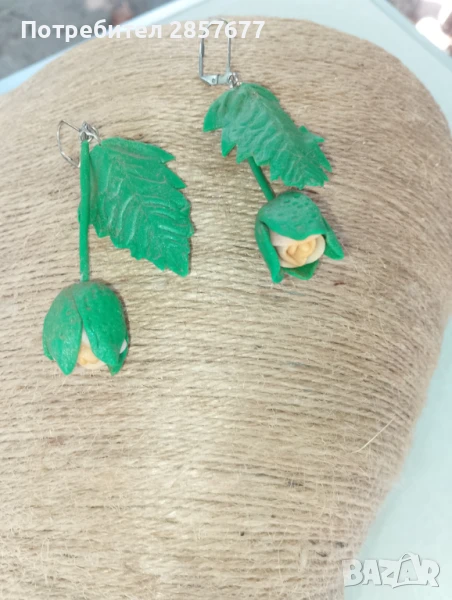 Продавам ръчно изработени обеци, снимка 1