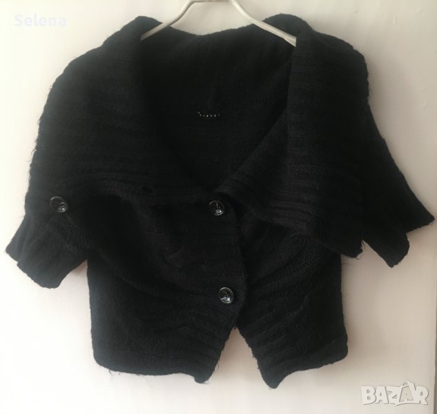 къса черна жилетка SISLEY, снимка 1