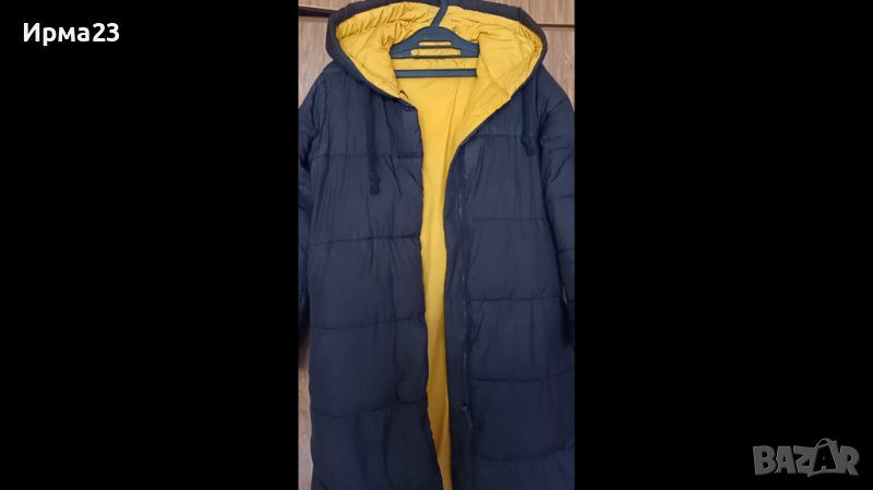 Дълго топло яке с две лица, снимка 1