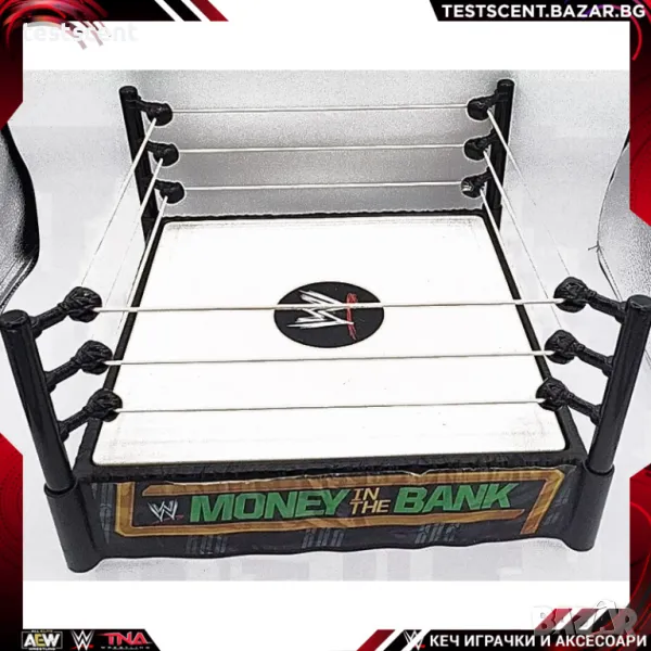 Ринг за играчки Mattel WWE 2010 Money In the Bank Spring Ring Wrestling кеч ринг, снимка 1