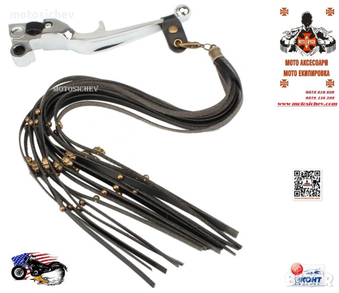 МОТОЦИКЛЕТНИ КОЖЕНИ РЕСНИ С ЧЕРЕПИ И НИТОВЕ ЗА CHOPPER,CRUISER,CUSTOM, снимка 1