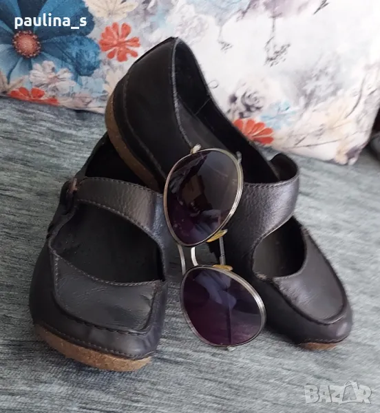 Естествена кожа "Clarks" active wear / Дамски спортни и ортопедични обувки / N 37,5 , снимка 1