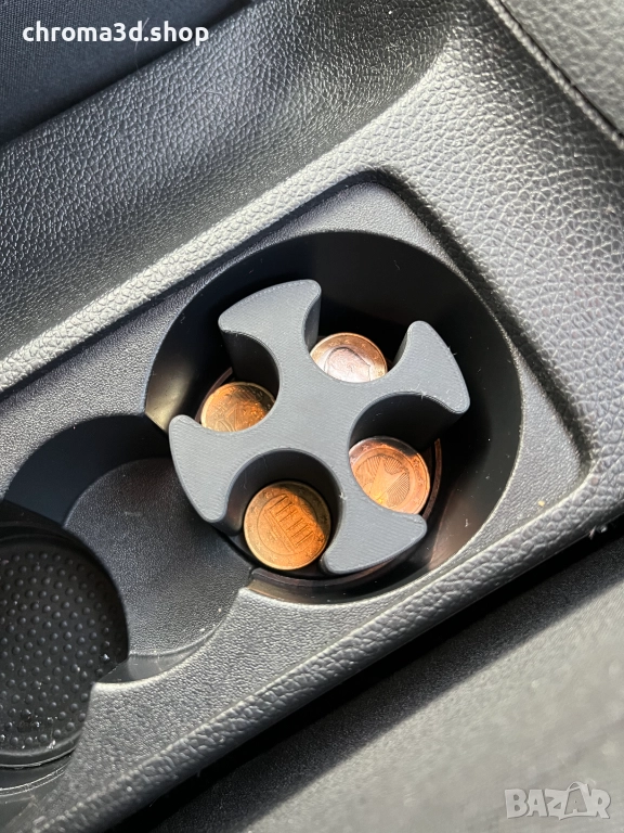 Евро Монетник за автомобил кола МПС. Car Euro coin holder, снимка 1