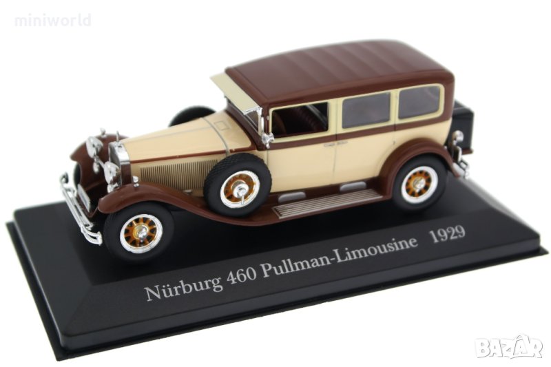 Mercedes-Benz Nürburg 460 Pullman-Limousine 1929 - мащаб 1:43 на DeAgostini нов в PVC дисплей-кейс, снимка 1