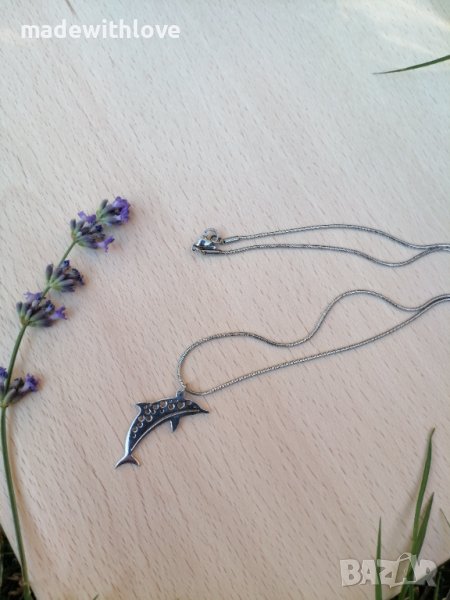 Колие сребристо , снимка 1