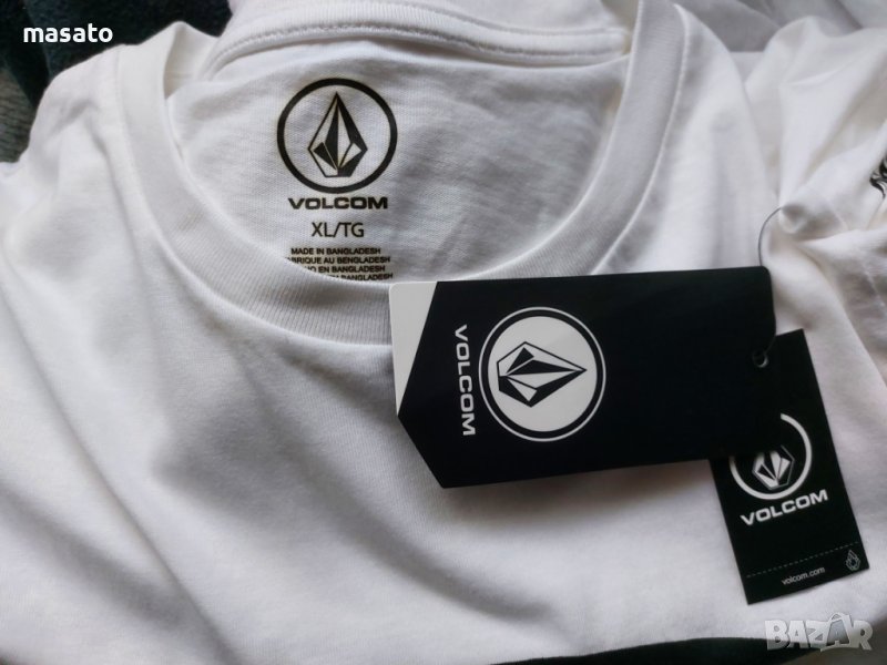 Volcom - бялапамучна блуза с дълги ръкави, снимка 1