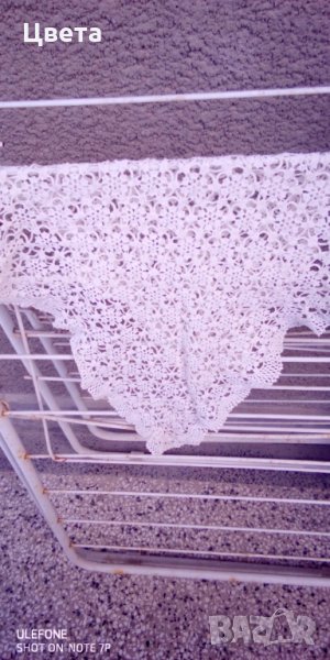 Плетена покривка на една кука , снимка 1