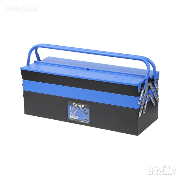 Метален куфар за инструменти 3 реда 58 см, снимка 1