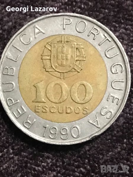 100 ескудо Португалия 1990, снимка 1