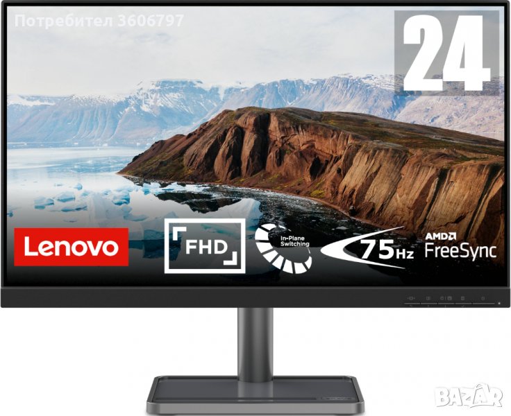 Monitor 23.8" Lenovo L24i-30, снимка 1