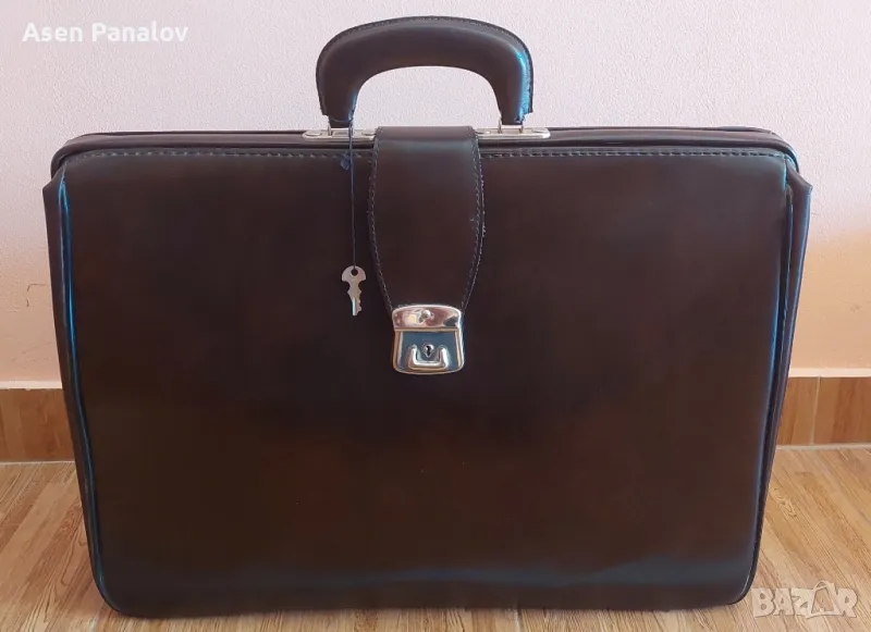 Ретро лекарска кожена чанта 50/37см, снимка 1