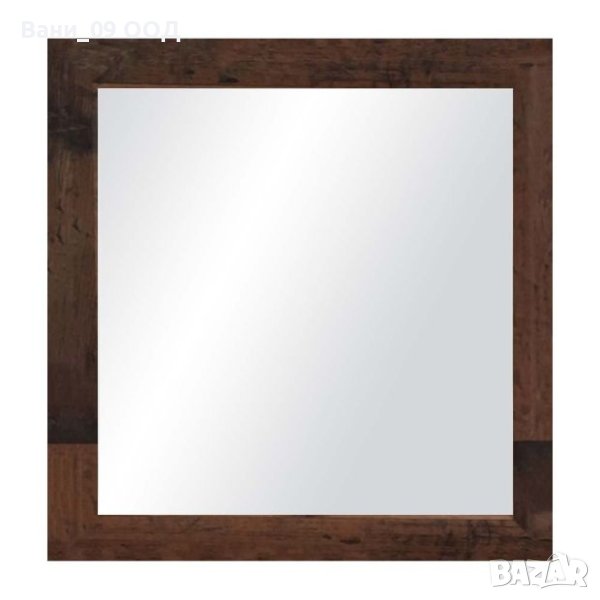 Квадратно огледало с дървена рамка, снимка 1