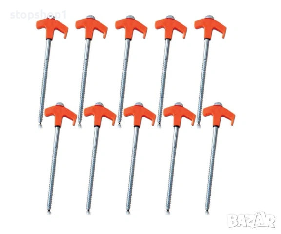 Комплект от 10 броя метални пирони за палатка