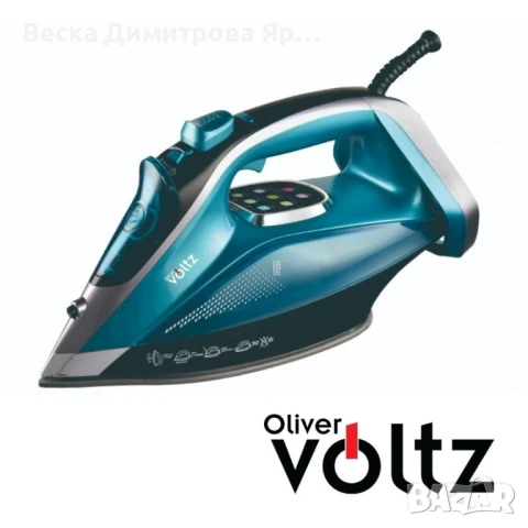 Ютия Voltz, 3200W, 350мл., Керамична плоча, LED дисплей, снимка 2 - Ютии - 50826758