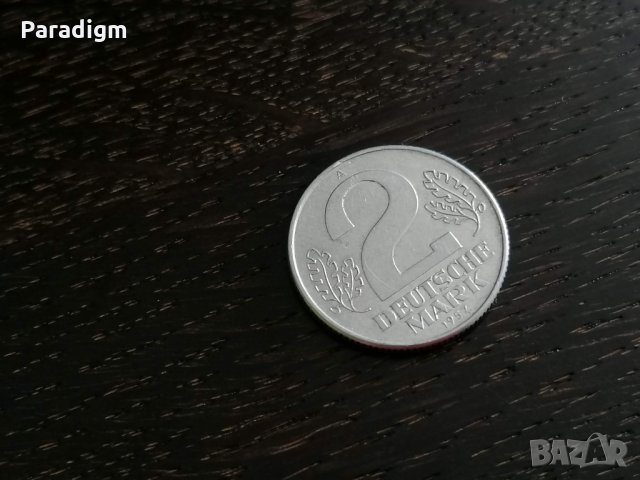 Монета - Германия - 2 марки | 1957г.; серия А, снимка 1 - Нумизматика и бонистика - 28420849