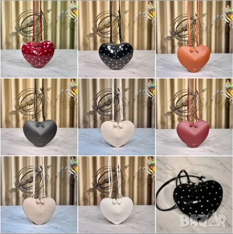 чанти със сърце и камъни aliaia ↔️ 17.5 cm 
↕️ 22.5 cm 
, снимка 2 - Чанти - 50970527