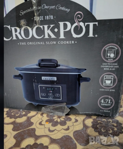 цифров уред за бавно готвене Crock-Pot с капак на панти, модел CSC052X, снимка 3 - Уреди за готвене на пара - 53356166