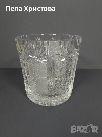 Ледарка от оловен  кристал Бохемия, снимка 2 - Аксесоари за кухня - 51555138
