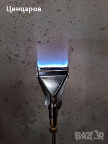 Горелка с флакон мап газ 3100 градуса и приставка-подгряване,топене,спояване , снимка 2 - Други машини и части - 40733496