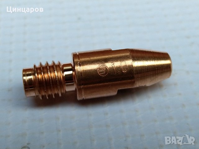 BINZEL контактна дюза CuCrZr М8x30,за тел 1мм.140.0316 , снимка 4 - Други машини и части - 27607580