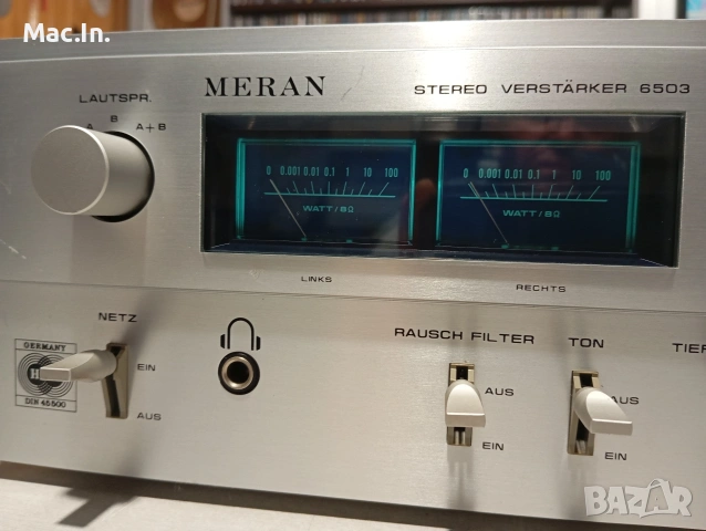 Усилвател MERAN -6503 Made in W.Germany, снимка 2 - Ресийвъри, усилватели, смесителни пултове - 53204239
