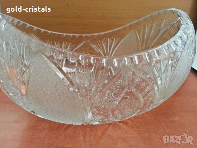 кристална купа фруктиера , снимка 4 - Антикварни и старинни предмети - 26736675