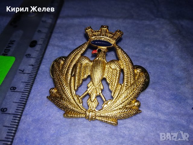 LA. MI. SUD. ROMA Рядка ИТАЛИАНСКА ПОЗЛАТЕНА ВОЕННА ЗНАЧКА от БЛАГОРОДНА СТОМАНА 36584, снимка 5 - Колекции - 39807474