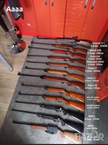 Въздушни пушки Диана, Славиа, ИЖ, Хайнел, снимка 2 - Въздушно оръжие - 51715492