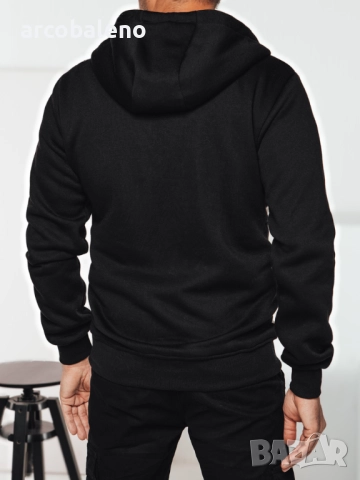 Мъжки суичър с цип и качулка, 3цвята , снимка 13 - Суичъри - 47535709