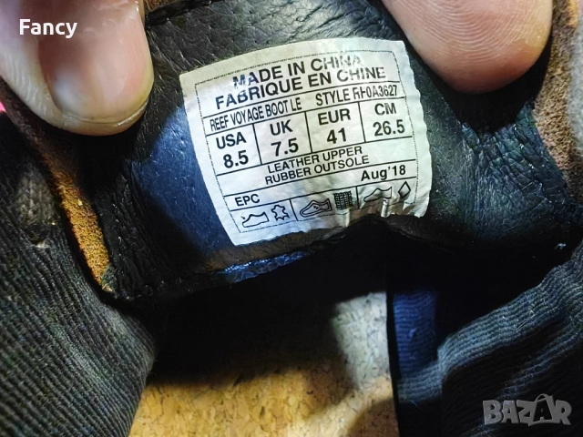 Мъжки обувки Reef 41 номер, снимка 7 - Мъжки боти - 51921456