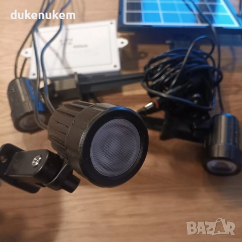 Комплект от 4 броя соларни прожектора за градина, топла светлина, 5000 mAh, IP66, 3 режима, снимка 10 - Прожектори - 52559173