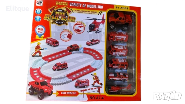 Противопожарна писта – геройски приключения за малки спасители, снимка 7 - Коли, камиони, мотори, писти - 52787243