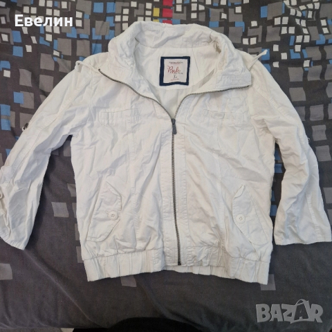 бяло дамско яке Л