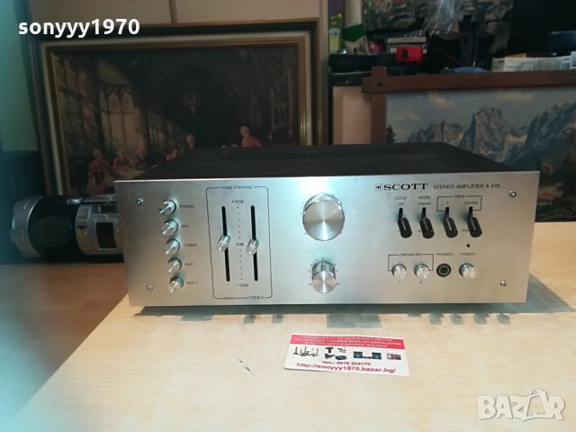 поръчан⭐scott a416 amplifier-made in usa 2704211403⭐, снимка 3 - Ресийвъри, усилватели, смесителни пултове - 32696574