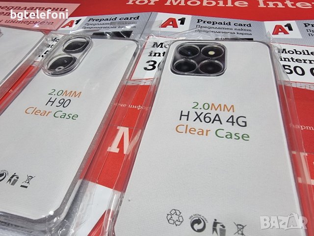 Honor X6A,Honor 90 5G,Honor 90 Lite  плътен прозрачен гръб , снимка 3 - Калъфи, кейсове - 43800746