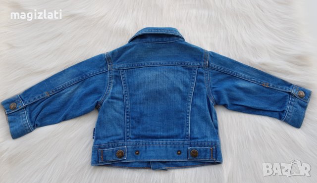 Детско дънково яке H&M 9-12 месеца, снимка 2 - Бебешки якета и елеци - 40617407