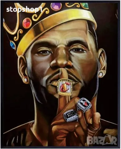 LeBron Raymone James Wall Art Печатни плакати, вдъхновяващ плакат с MVP на баскетболен мач, баскетбо, снимка 2 - Картини - 48851990