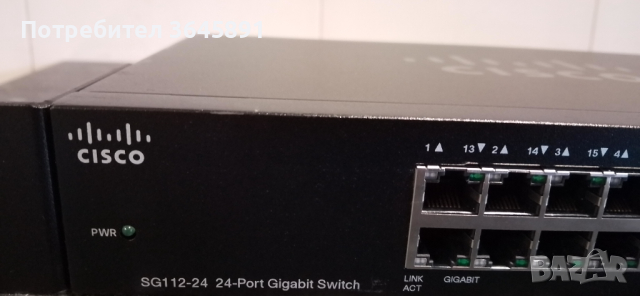 Суич Cisco SG112-24 Unmanaged Switch , 24 гигабитови порта, снимка 2 - Суичове - 44901338