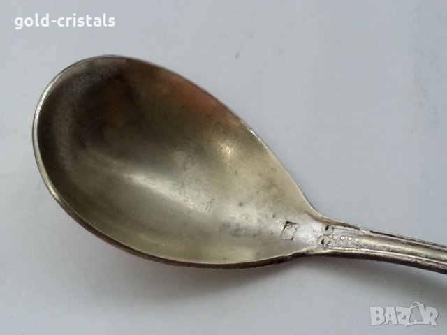 Кристален съд за хайвер с посребрена лъжичка , снимка 9 - Антикварни и старинни предмети - 33422858