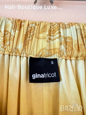 Gina Tricot Дълга жълта пола S размер с ластик в кръста 💛, снимка 4 - Поли - 44016302