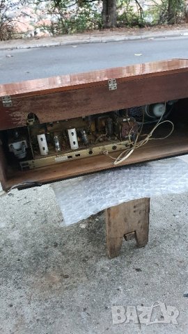 Радио грамофон ретро, снимка 9 - Грамофони - 43044513