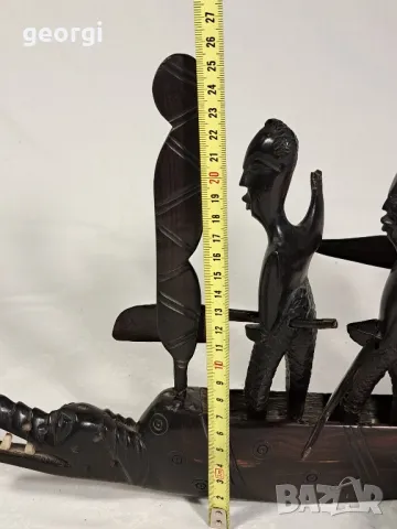 стара африканска дърворезба от абанос  20/3, снимка 10 - Колекции - 47854440