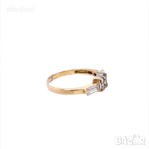 Златен дамски пръстен 1,47гр. размер:50 14кр. проба:585 модел:20699-2, снимка 3 - Пръстени - 43402360