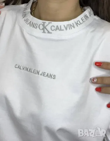 овърсайз памучни тениски calvin klein jeans , снимка 7 - Тениски - 48473681